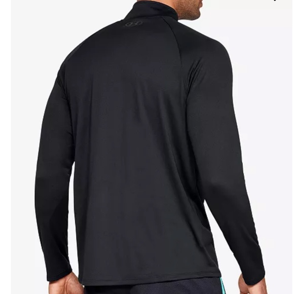 Men's Under Armour Tech Half-Zip Pullover -Large - HeatGear Loose Fit - Black - Picture 2 of 10